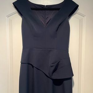 Black Halo navy sheath dress size 8 barely worn